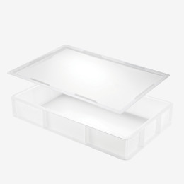 Lot dough container - 530 x 525 x 90 mm - GN1/1  - white