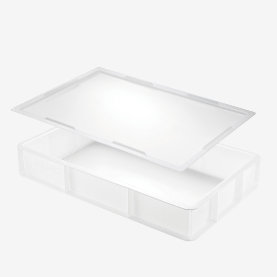 Lot bac à pâtons GN1/1 + couvercle - blanc