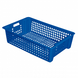 Stacking and nesting perforated crate - 28 L