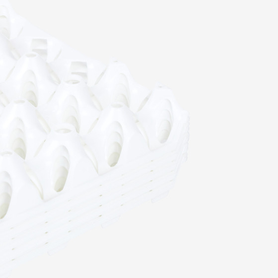 Lot eggs trays x6  - white
