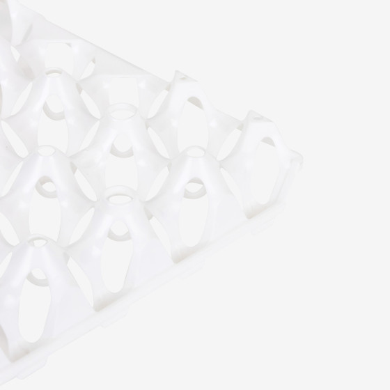 Lot eggs trays x6  - white