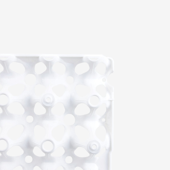 Lot eggs trays x6  - white