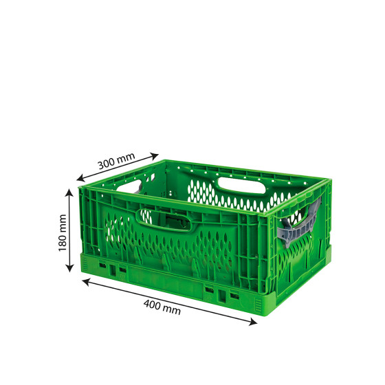 Caisse pliable empilable Lift-Lock - 400 x 300