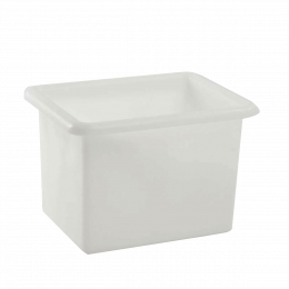 Grande bassine plastique ronde 75 litres BLANC