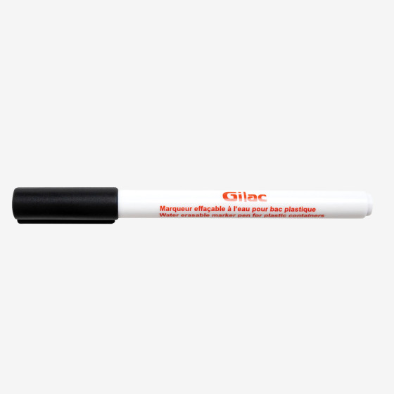 Pack of 8 water-erasable black markers