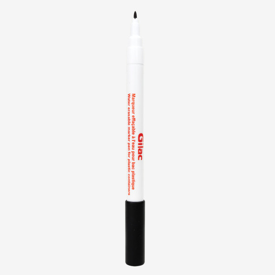 Pack of 8 water-erasable black markers