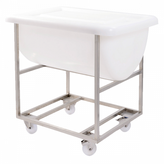 Bac grand volume semi-cylindrique