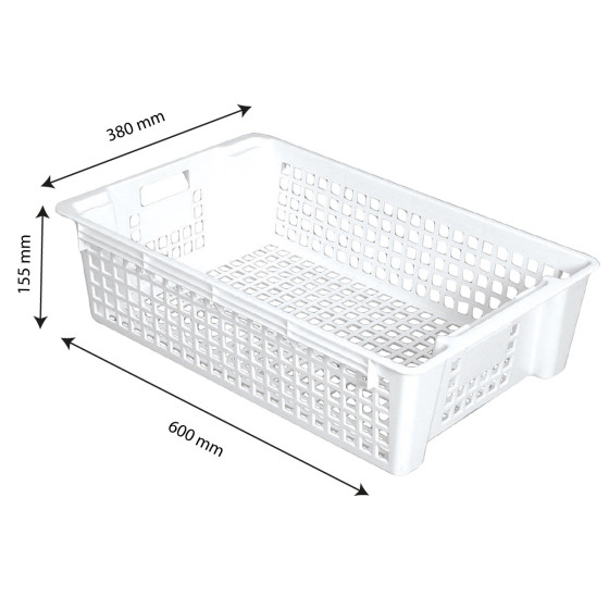 Caisse ajourée empilable emboîtable 28 L