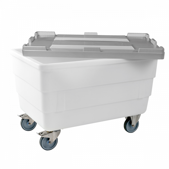 Double-wall container - stainless steel wheel housing