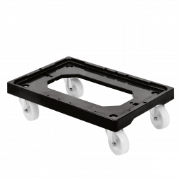 4 pivoting wheel dolly - steel wheel housing