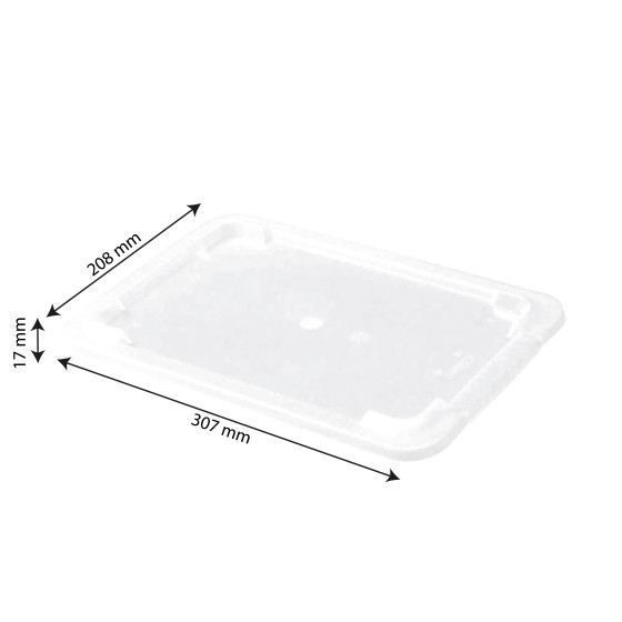 Couvercle pour bac plat