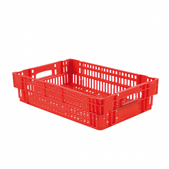 Nesting stacking perforated crate - 600 x 400