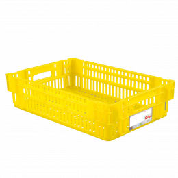 HACCP nesting stacking perforated crate - 600 x 400