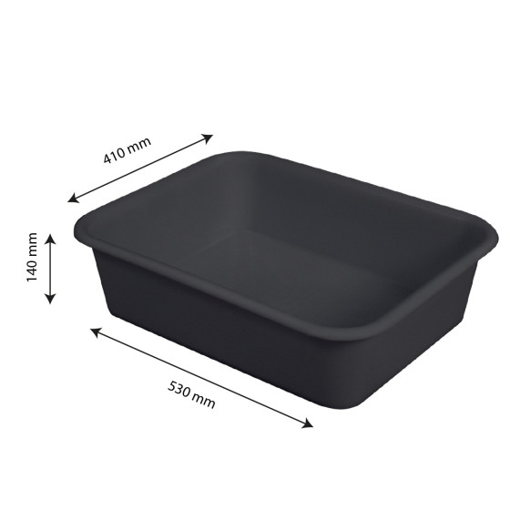 EDITION SPÉCIALE GRAPHITE - Bac à diviseuse 20 L - gris foncé