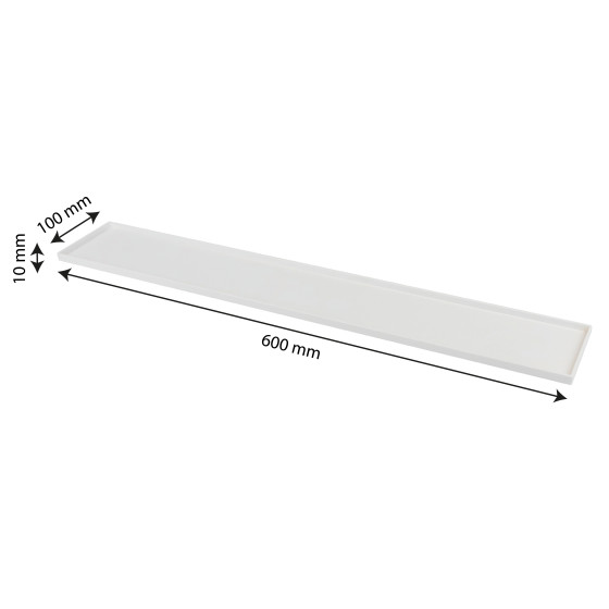 Presentation tray 600 x 100mm  2 colours