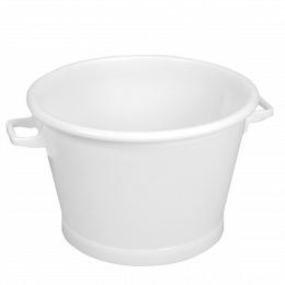 Round tub with reinforced bottom