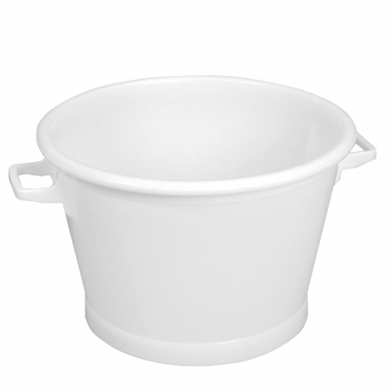 Round tub with reinforced bottom