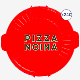 Reusable round personalised box  6 colours  Min. order 250 units