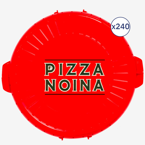 Reusable round personalised box  6 colours  Min. order 250 units