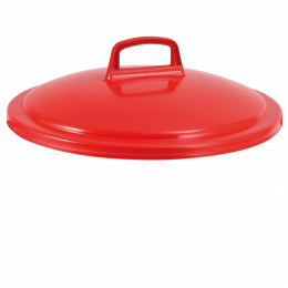 Lid with handle for round HACCP food contact container