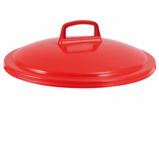 Lid with handle for round HACCP food contact container