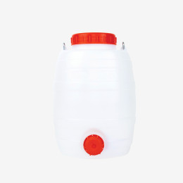 Airtight container - tap or cap - white - 4 sizes