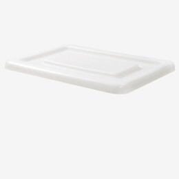 Lid for large volume semicircular container
