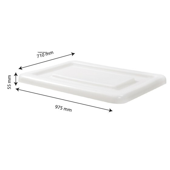 Couvercle pour bac grand volume semi-cylindrique