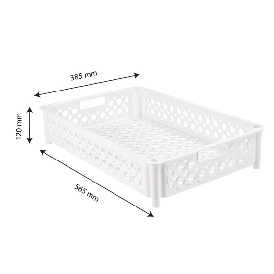 Stacking perforated crate