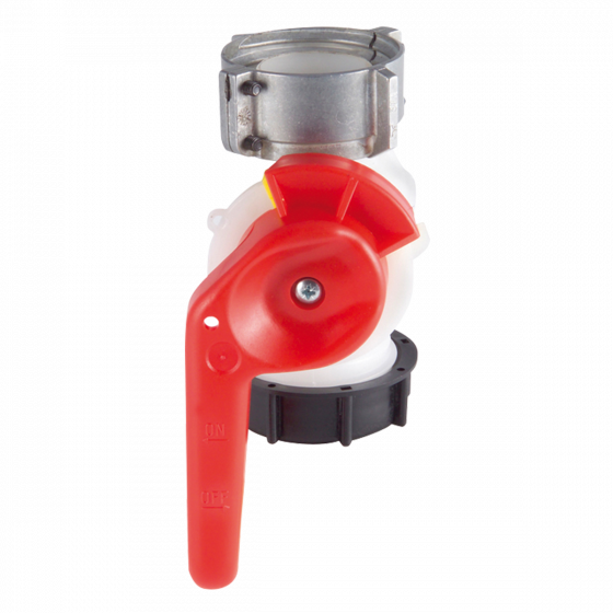 1/4 turn valve for 310 L and 500 L double-wall container