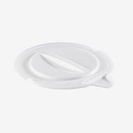 Lid for round bucket with pouring spout