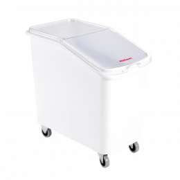 100 L ingredients container + lid - stainless steel wheel housing