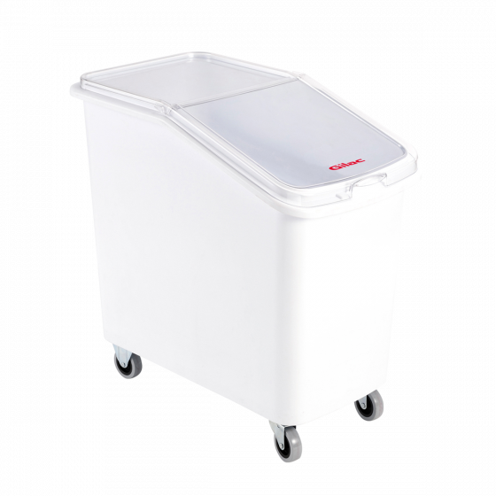 100 L ingredients container + lid - stainless steel wheel housing