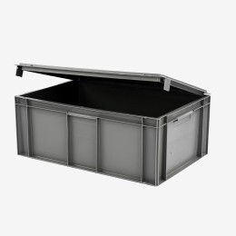 Solid container + attached lid - 600 x 400