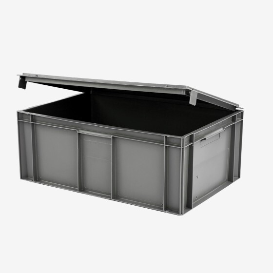 Solid container + attached lid - 600 x 400