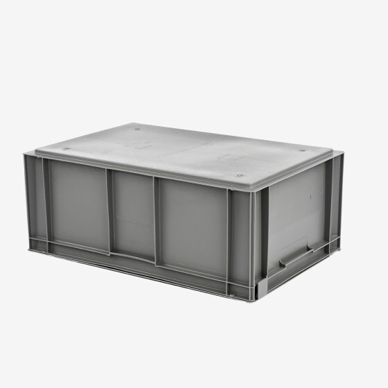 Solid container + attached lid - 600 x 400
