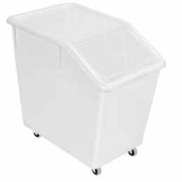 80 L ingredients container + 4 wheels + clear lid
