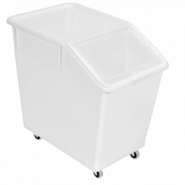 80 L ingredients container - 4 wheels - stainsless steel wheel housing