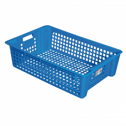 Gilactiv® stacking and nesting perforated crate