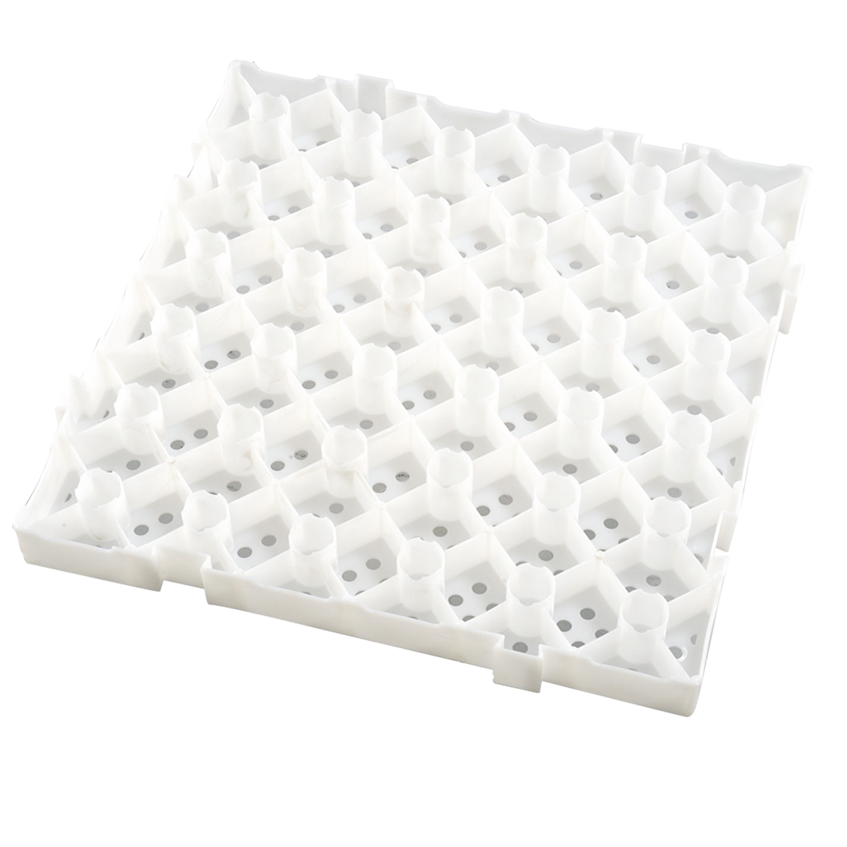 Caillebotis plastique blanc 50x50cm - GILAC - A l'unité