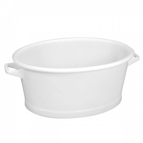 Oval tub with reinforced bottom