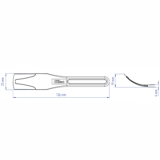 GILAME® disposable scoring knife - curved blade - pack of 10