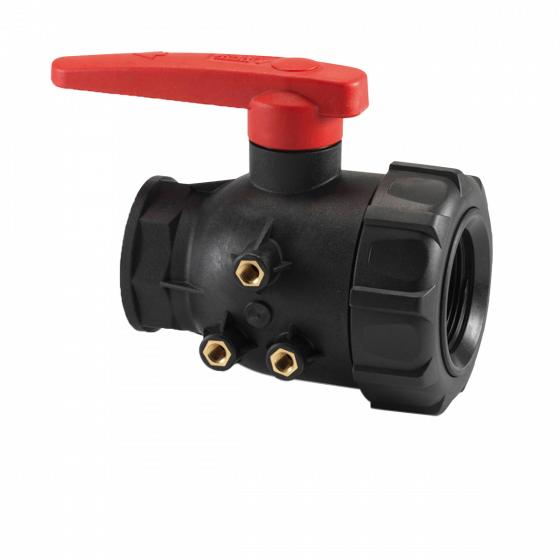 Valve 70 L/min with connector for large volume container