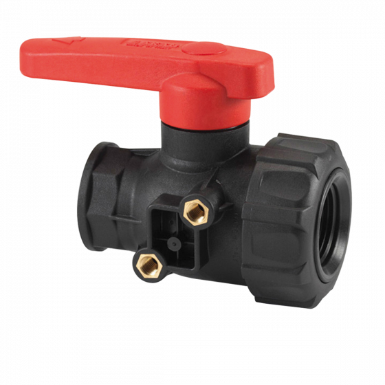 Valve 30 L/min with connector for large volume container