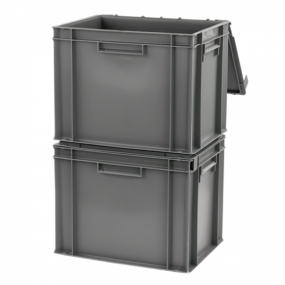 Solid container + attached lid - 400 x 300