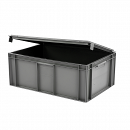 Solid container + attached lid - 600 x 400