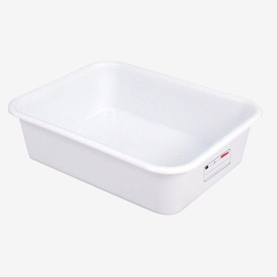 Bac à diviseuse avec zone de traçabilité inscriptible - 20 L - blanc