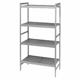 Rayonnage modulaire 4 niveaux - petit modèle