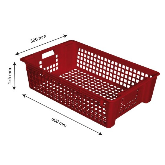 Caisse ajourée empilable emboîtable 28 L