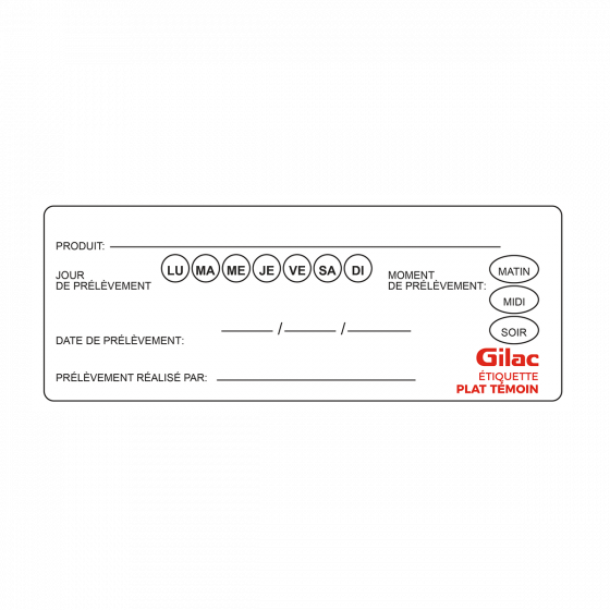Repositionable labels for food traceability - Box of 350